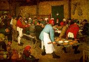 BRUEGEL, Pieter the Elder, Peasant wedding fg